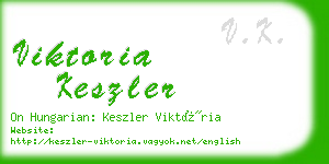 viktoria keszler business card